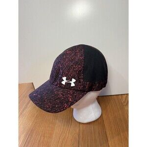 Under Armour Hat Cap Strap Back Womens One Size Black Pink Running Athletic